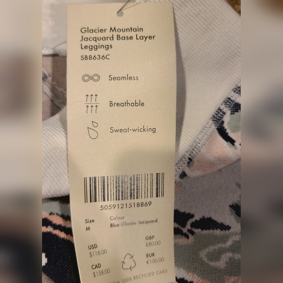 Sweat Betty Glacier Mountain Leggings NWT - Picture 4 of 5
